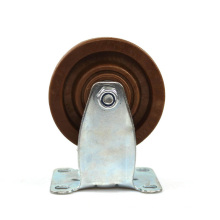 4 inches medium duty plate rigid heat resisting casters